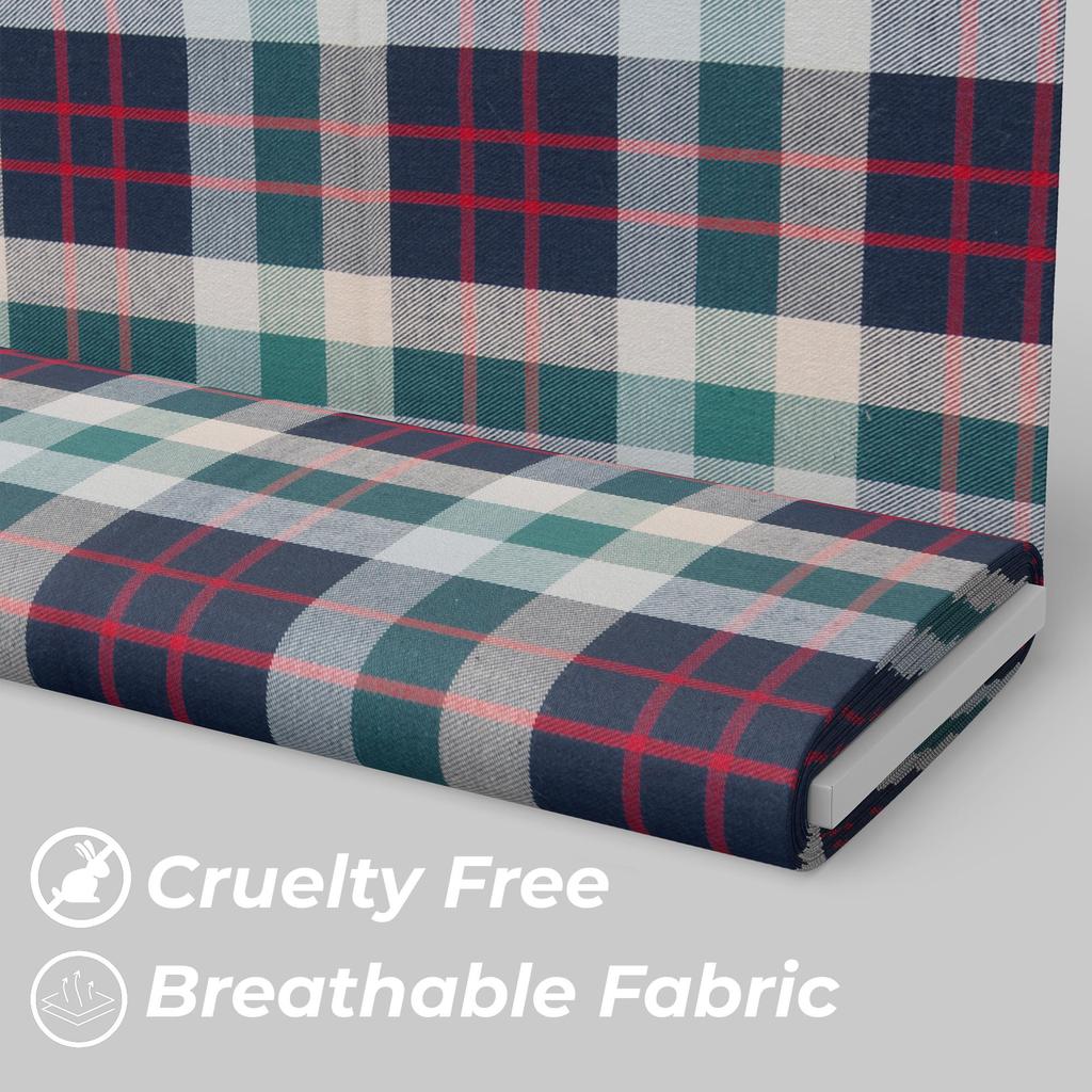 Unstitched 100% Cotton Multicolor Shirting Fabric - 145 cm Width, 160 gm Weight