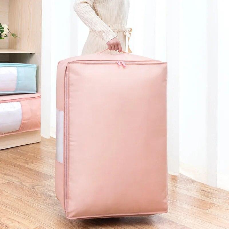 Foldable Bag for Storag Clothes Non-Woven Clothing Organizer Wardrobe Closet Organizer Pillow Quilt Blanket Bag Home Organizer