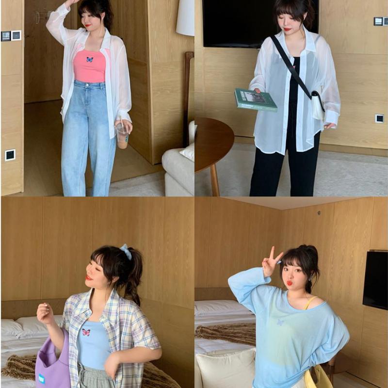 Women's Tops Large Size Butterfly Embroidery Undershirt Solid Color Inside The Thin Straps Backless Sleeveless Tops