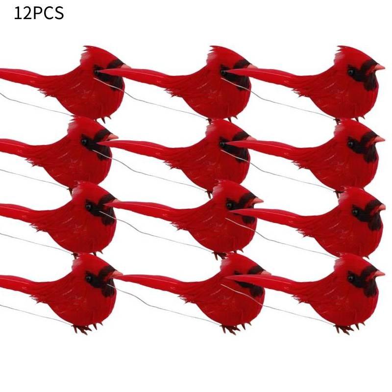 Entzückender künstlicher Feder Rotkehlchen Vogel Weihnachtsbaumschmuck Bastelstück