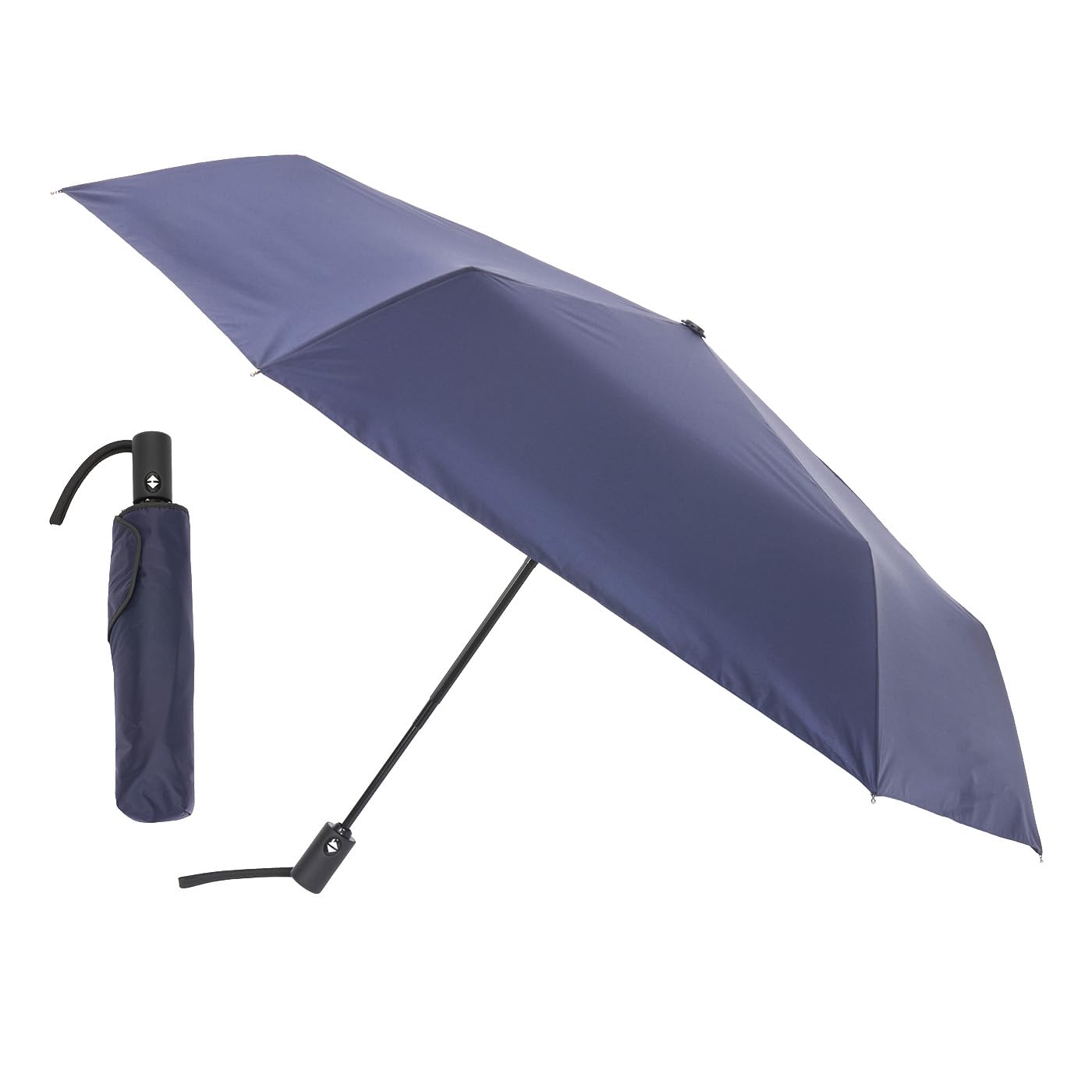 

tone Folding Umbrella for Sun and W108 D108 H63 One-Touch Rain, Navy, Size Approx. TFU-01