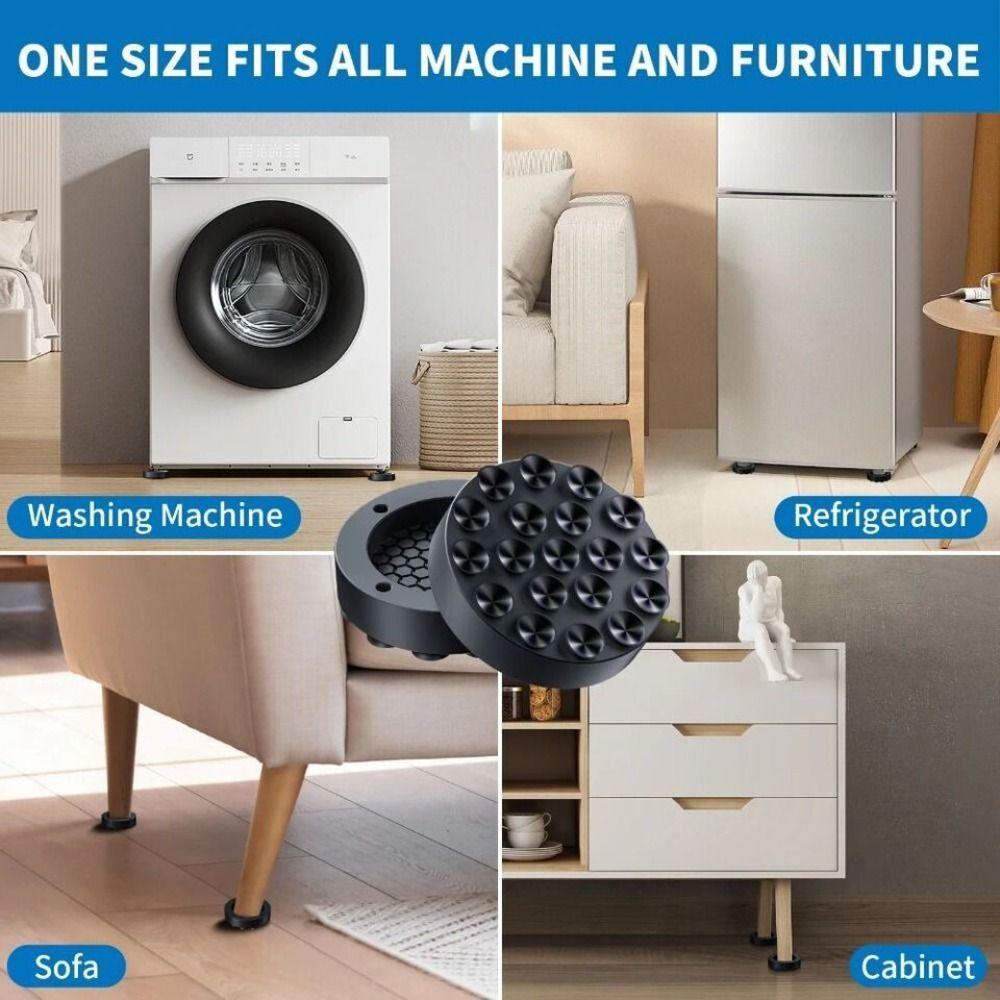 Universal Washing Machine Feet Pads Dampers Stand Accessories Anti Vibration Pad