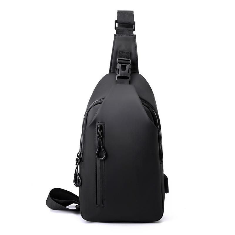 Mens Leather Material Crossbody Bag With Waterproof Design For Daily Use