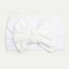 Spring thin baby plain bow headscarf, children's soft and comfortable nylon headband, baby headband