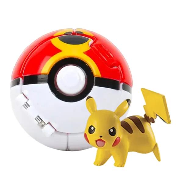 Pokemon Elfball Figur Pikachu Glurak Turtok Mewtu Pocket Monster Variante Pokeball Verformbare Spielzeuge Actionmodell Geschenk