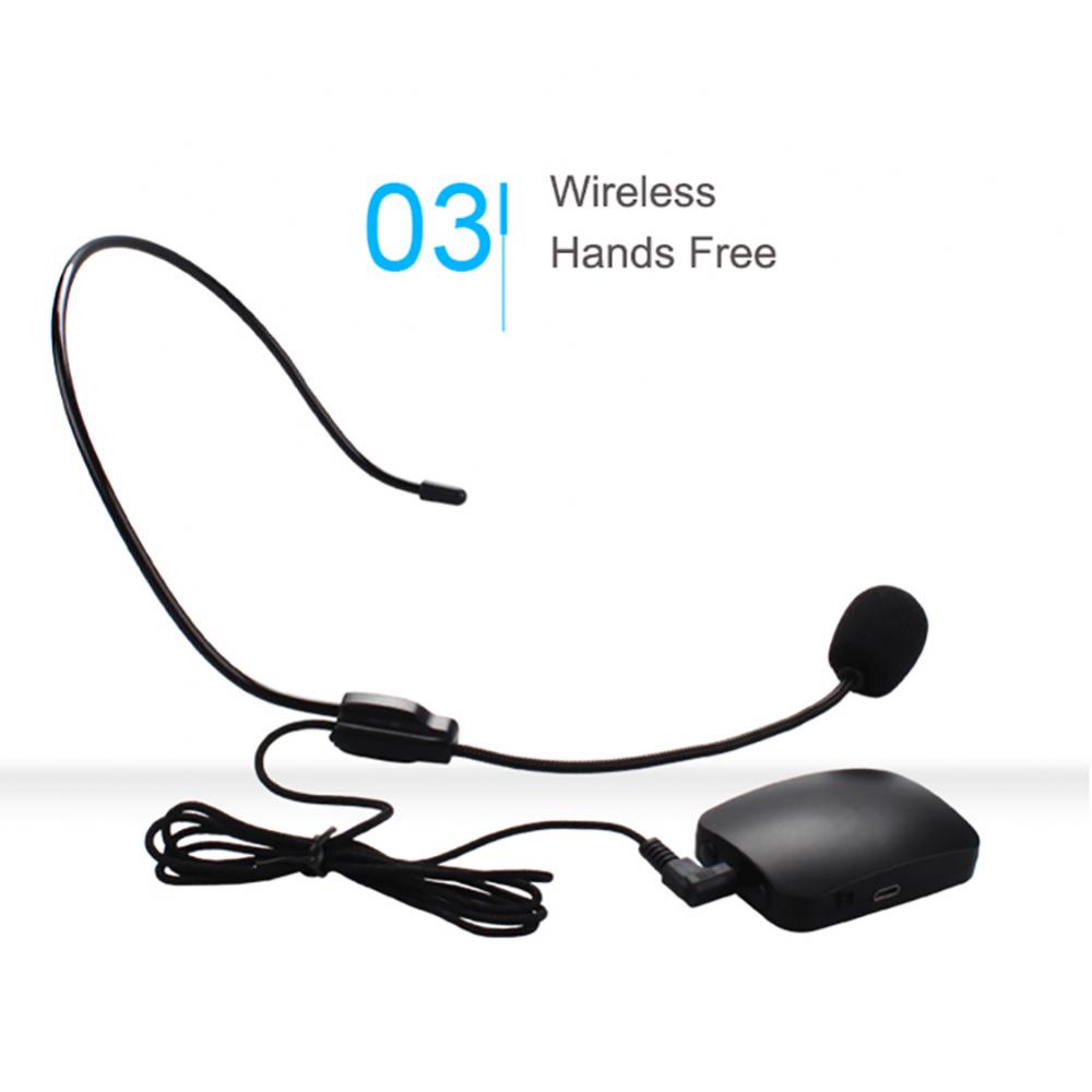 Teacher Wireless Microphone FM Radio Transmitter Headset Collar Tourist Guide Clip MIC Lecture Conference Microphone Set