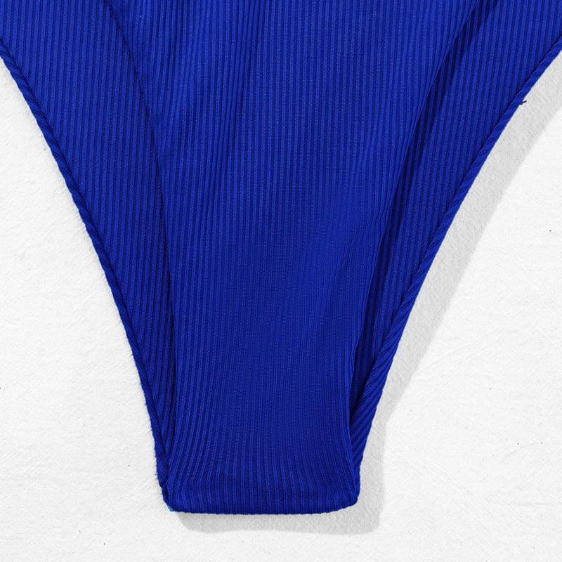 European & American Sexy Bandeau Split Swimsuit - Women's Drawstring Bikini Fashion