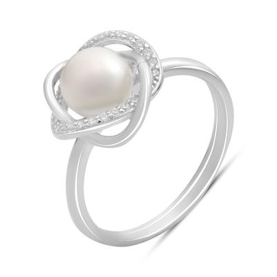 Silver Ring with Natural Pearl, Item Weight 3.06 G (2186786)
