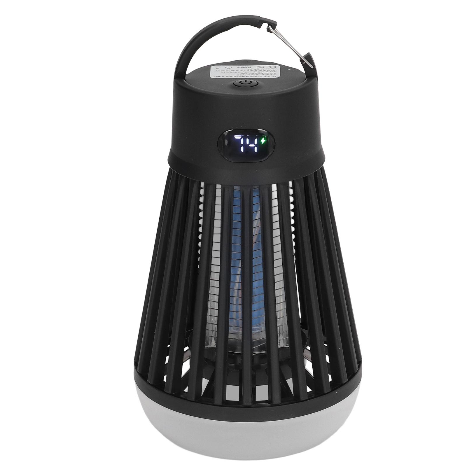 

Уничтожитель насекомых для улицы, перезаряжаемый, водонепроницаемый, портативный, 2 в 1, многофункциональный, лампа-ловушка для мух для