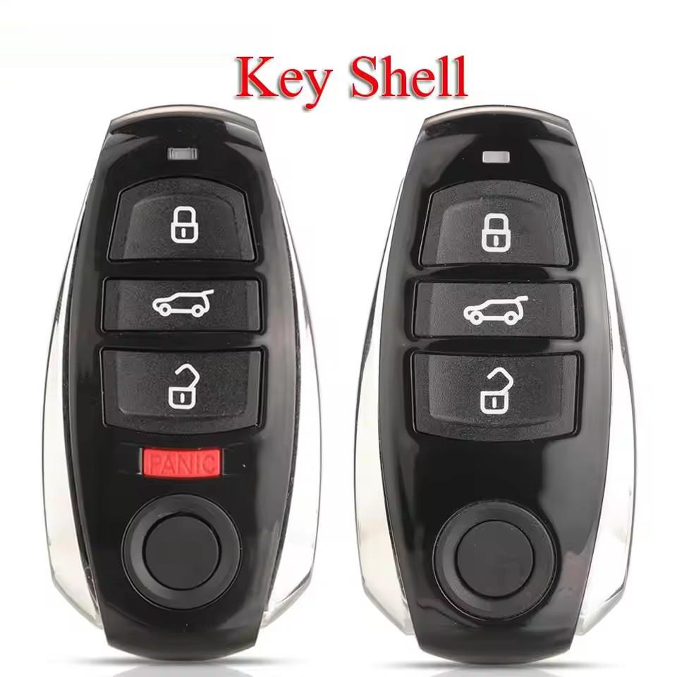3/4 Botones Nueva Carcasa de Mando a Distancia Inteligente Funda Llavero Para Vw Volkswagen Touareg 2010-2014
