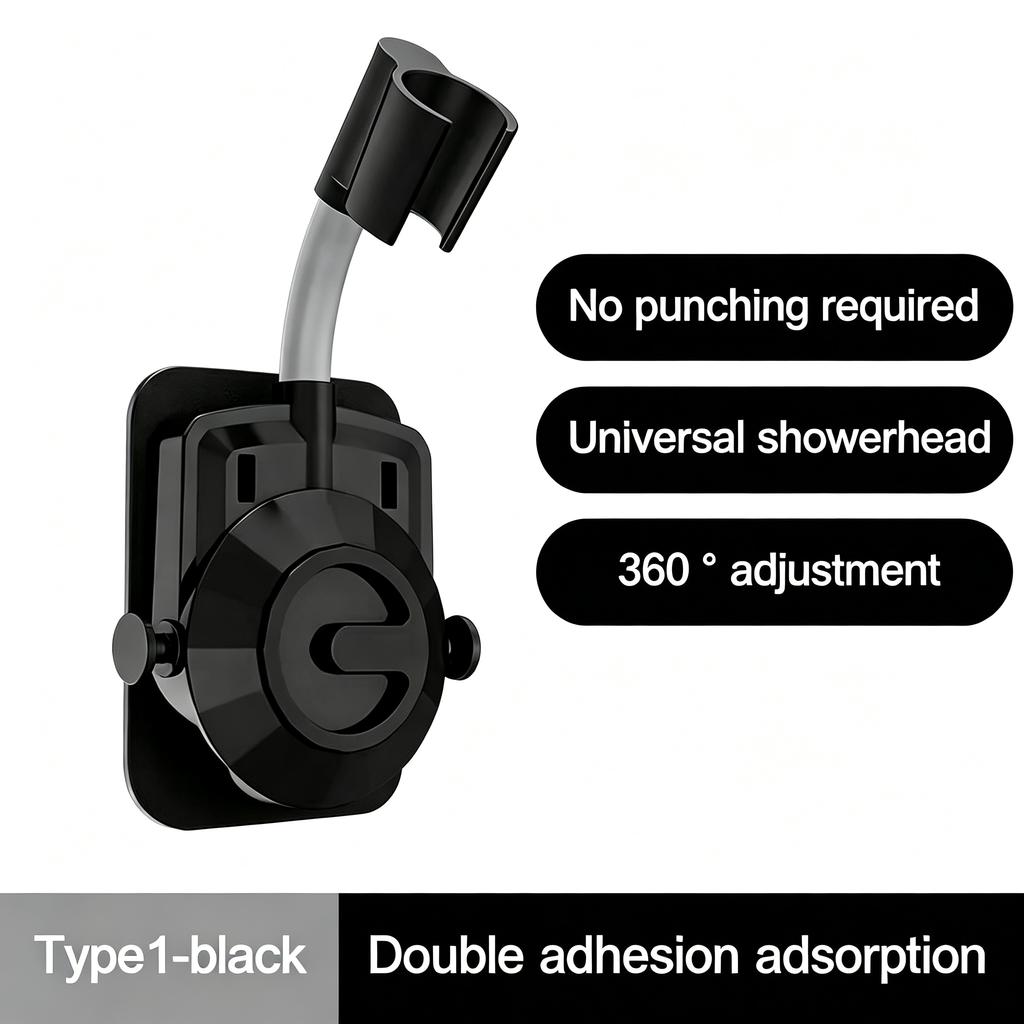Adjustable Self-Adhesive Shower Head Holder Wall Mount Universal Showerhead Bracket Bathroom SPA Accessory