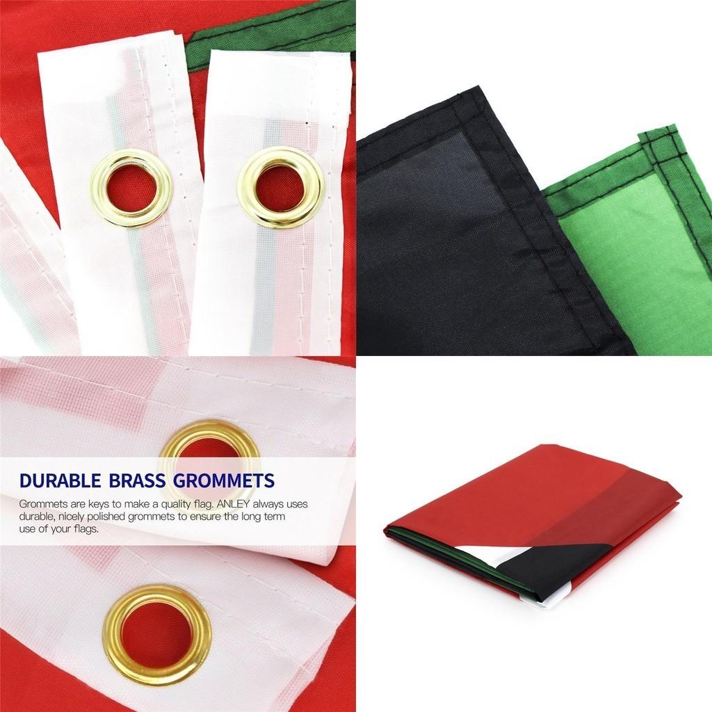 Grote 5 X 3 Ft Palestina Vlag Levendige Kleuren Woondecoratie Voor Palestijnse Supporters