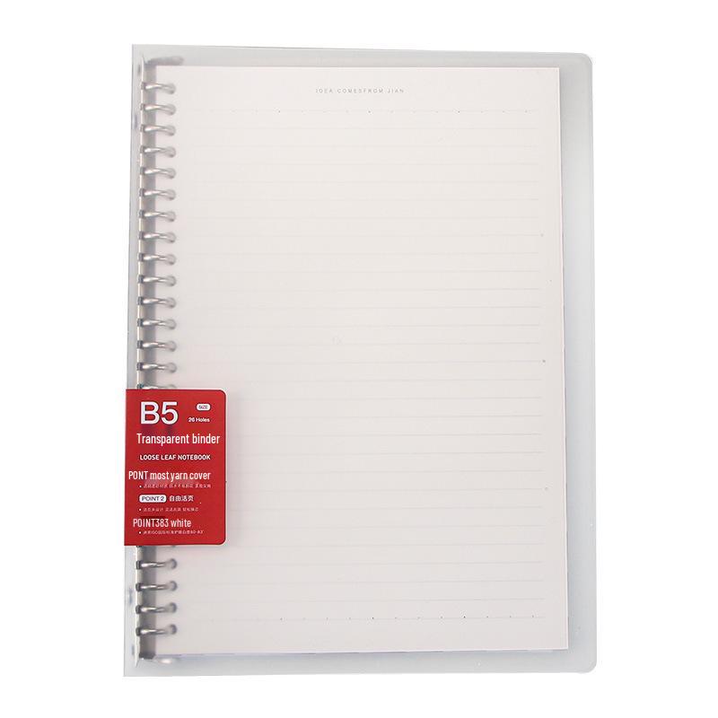 Clear Cover Detachable A4 Notebook, A5 Junior High Notebook, B5 Diary