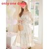 French Floral Dress Summer Dress With Recycled Cellulose Fabric For Elegant Vacation Wear