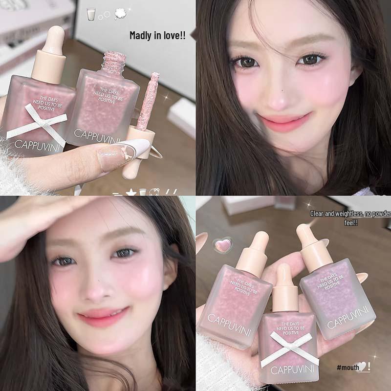 CAPPUVINI Natural Youthful Bubble Blush - Long-Lasting, Light & Plumping Liquid Color Makeup