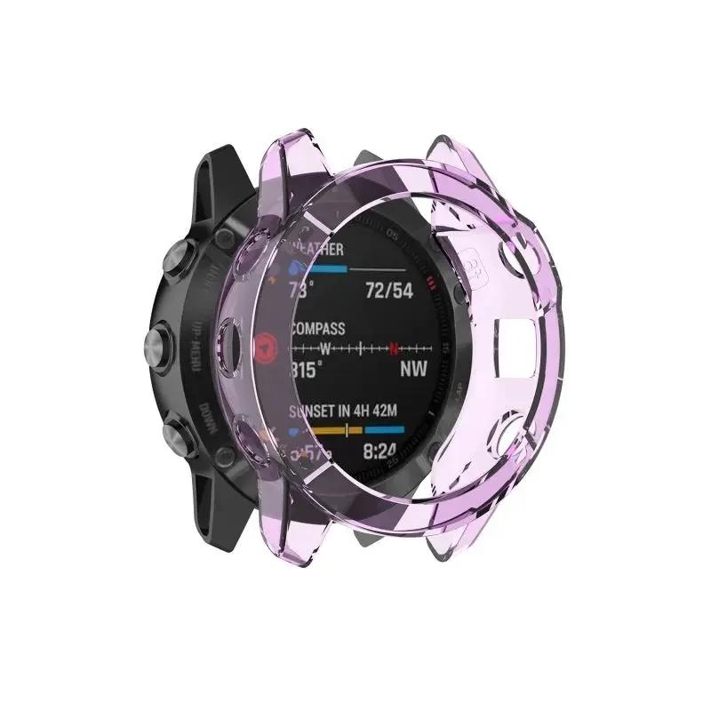 

Защитный чехол для Garmin Fenix 7 7S 7X Pro Solar 6 6S 6X Pro TPU Прозрачный протектор Ремешок для смарт-часов Силиконовая накладка-бампер For Fenix 7 7Solar