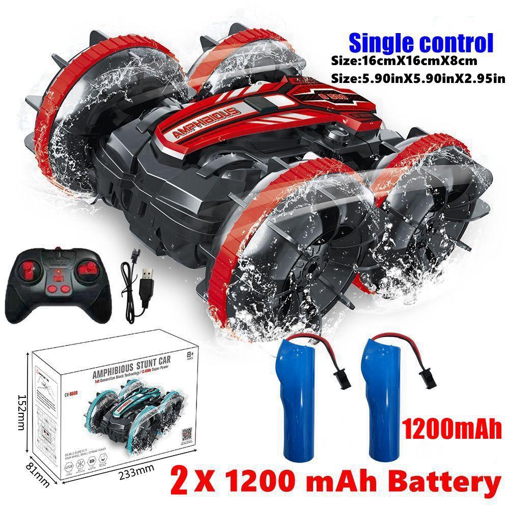 Amphibious Rc Car Remote Control Stunt Car Vehicle Double-sided Flip Radio Drift Off Road Outdoor Toys For Boy Children Gift