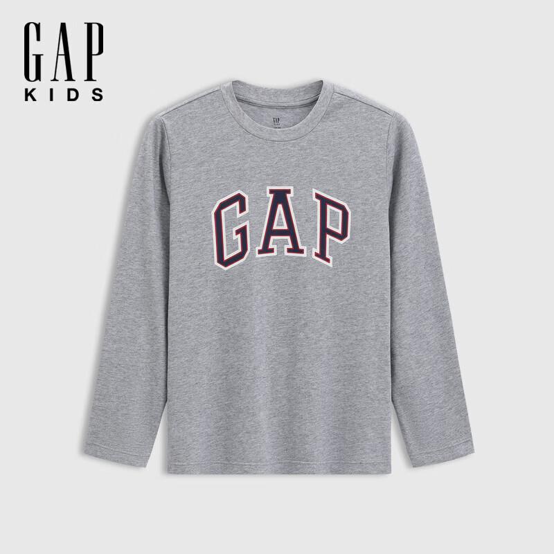Gap Kids  2025 Fall Printed Logo Cotton Long-Sleeve T-Shirt 140/68