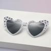 Women'S Uv-Proof Sunglasses Fashion Large-Frame Diamond-Encrusted Sunglasses Women'S Outdoor Sunscreen Glasses