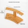 Soporte de Exhibición de Incienso y Horquillas de Bambú - Soporte para Madera de Ágar, Tubo para Incienso, Estante de Almacenamiento de Madera Maciza