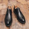 New Man Shoes Dress Shoes Classic Italian Design Formal Shoes Men Leather Brogue Shoes Fashion Bureau Casual Shoes Male Footwear