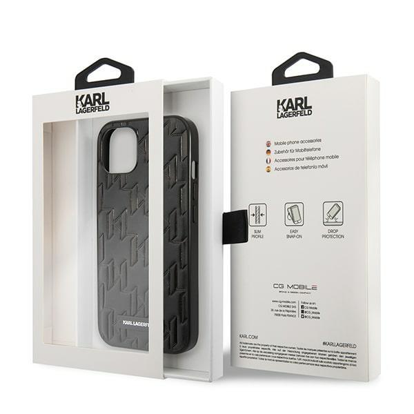 Etui Do iPhone 13 Mini Karl Lagerfeld Monogram Czarne