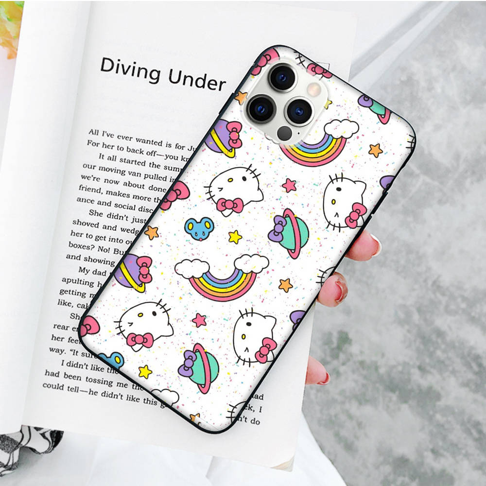 

JZ24 Hello Kitty черный мягкий чехол для Samsung Note 20 Lite S24 Ultra S23 A03 A05 A06 A11 A71 A15 A16 A13 A24 A25 A33 A52 A53 A50 M55 M35 Plus Samsung A12 арлекин