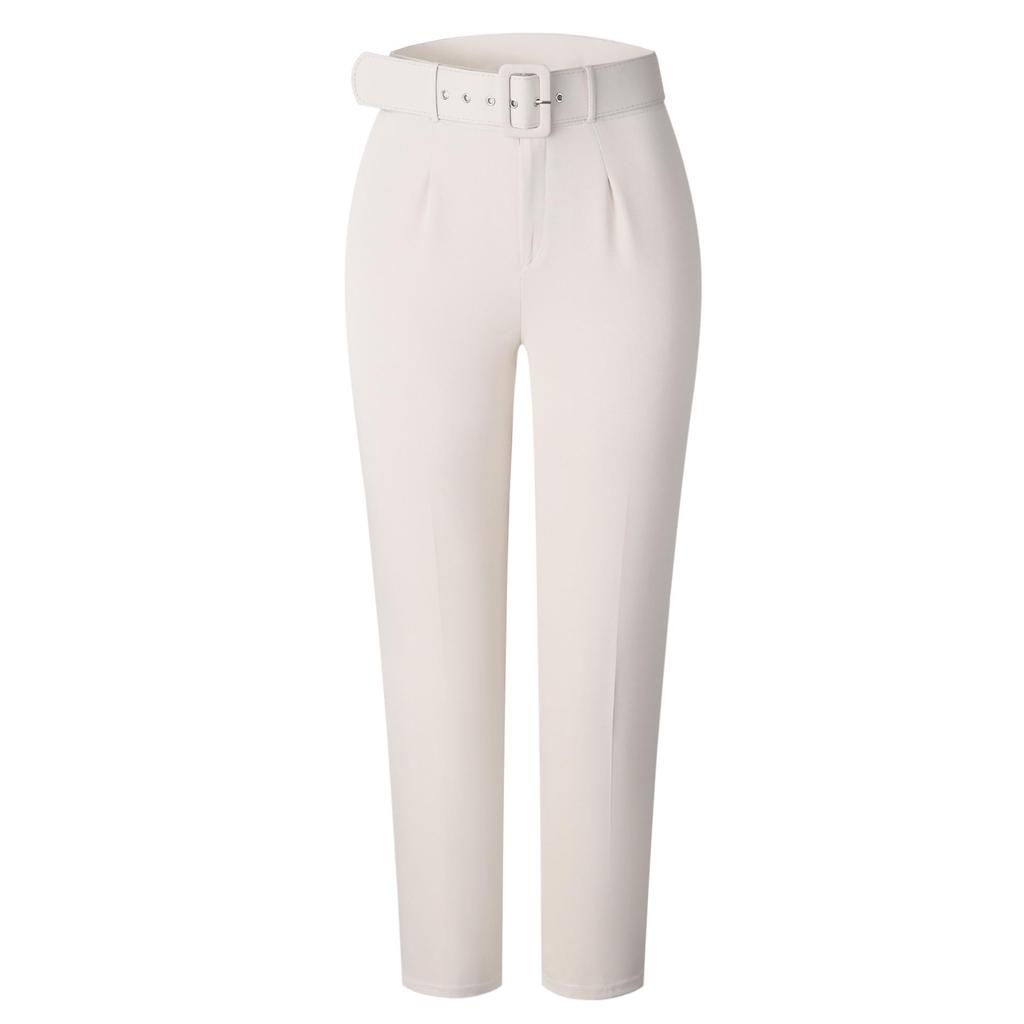 Women's High Waist Slimming Suit Pants - European & American Fashion for Spring/Summer and Autumn
