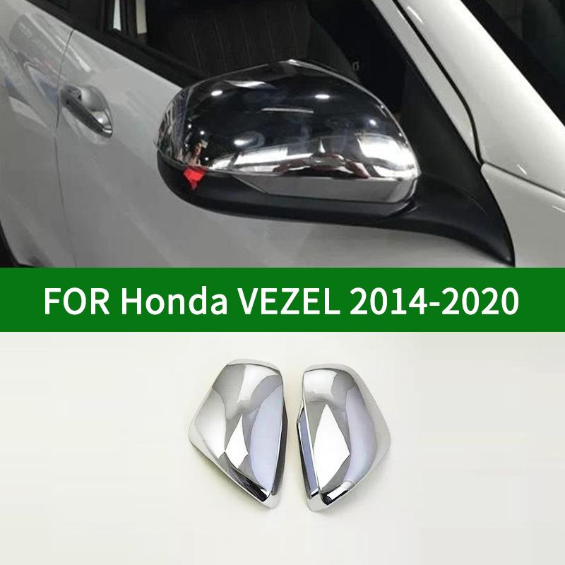 For Honda HR-V HRV 2016- car Rearview mirror cover trim,Honda VEZEL accessories chrome silver Side Mirror Covers   2018