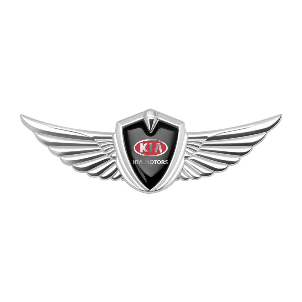 

2026 Hot Car Sticker Car Styling Metal Auto Body Trunk Car Wings Side Mark Sticker For KIA Rio Ceed Sportage Cerato Soul Sorento
