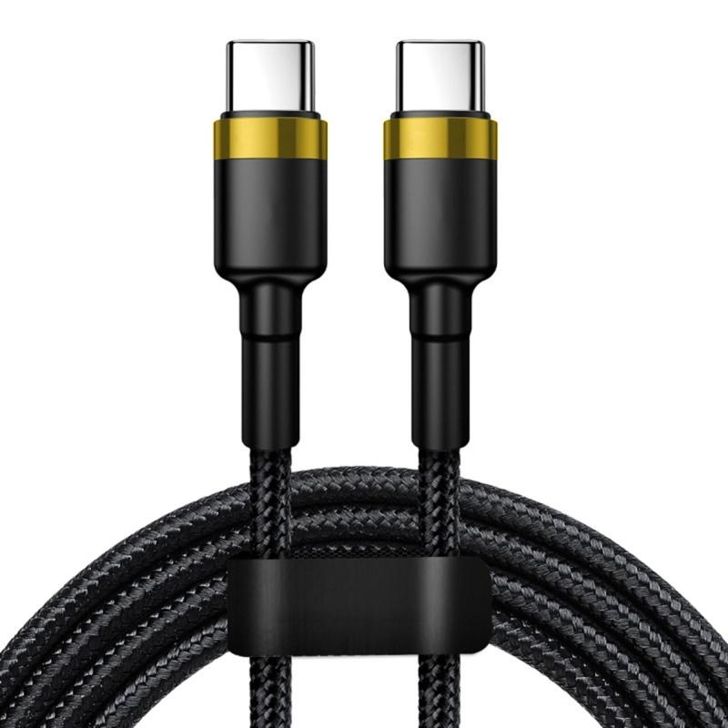 Fast 10A Charging Cable with Type C Interfaces for Efficient Data Sync and Power Delivery