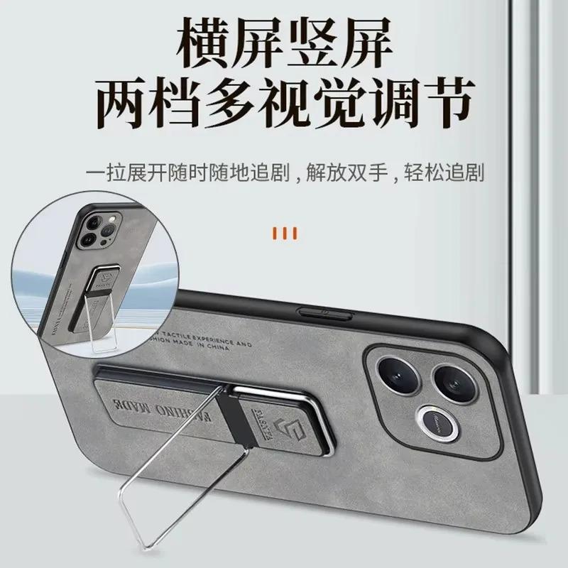 Cases For Sony Xperia 1 VIII Skinsheep PU Leather Magnetic Holder Shockproof Case For Sony Xperia 1 VIII Matte Phone Back Cover