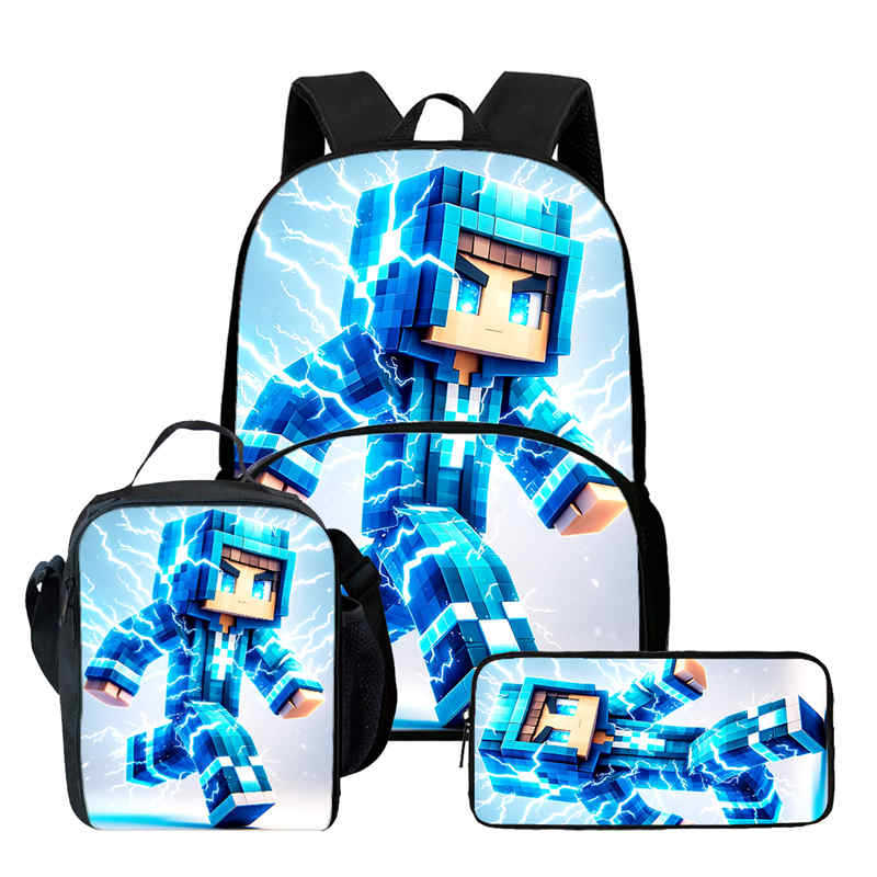 Minecraft Printed Backpack Children'S Elementary School Bag