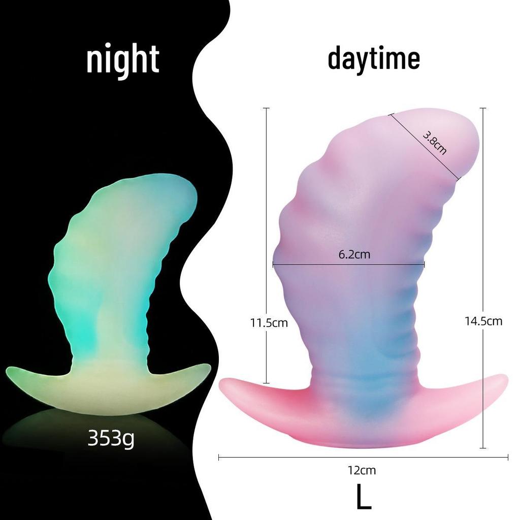 A187 Light Blue Silicone Anal Plug - Soft Travel-Friendly Adult Toy for Flirting and SM Stimulation.