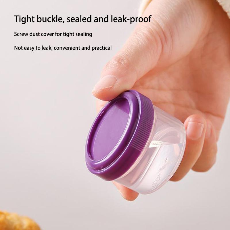 4 Τεμάχια 35ml Δοχεία Σάλτσας Σαλάτας To Go Πλαστικό Δοχείο Σάλτσας Καρυκεύματος με Καπάκι Αξεσουάρ Δοχείου Φαγητού