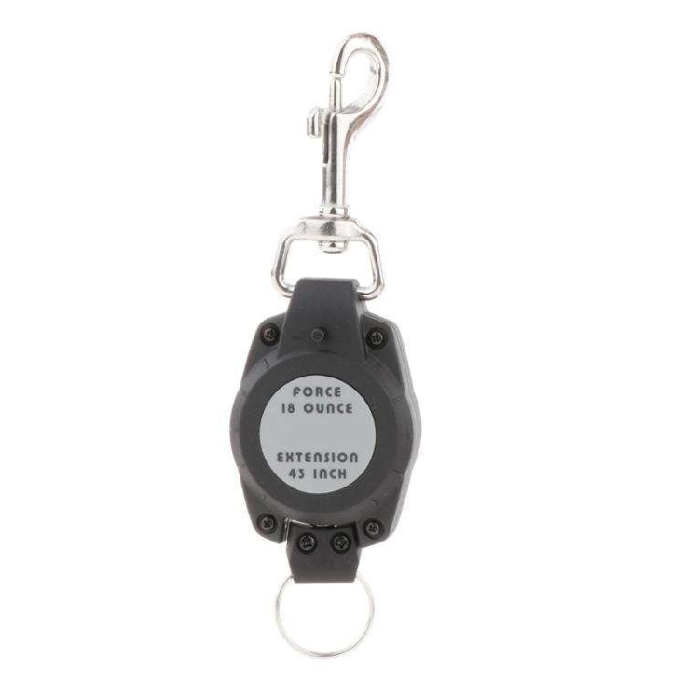 

Scubas Diving Gear Retractor with Clip & Split Rings Dives Gear Retractable Tethers Compacts Gear Keepers Easy to Use