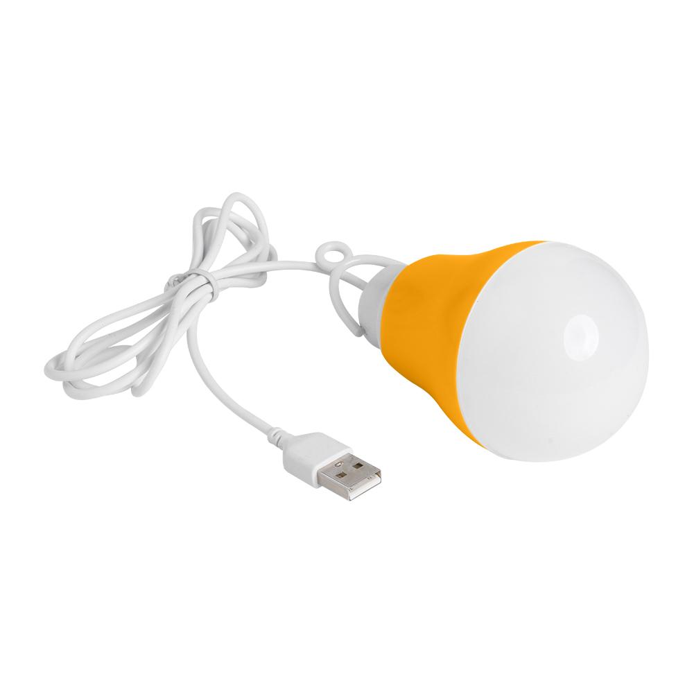 LED Bulb USB Rechargeable Market Stall Lamp LED Energy-saving Lamp Bulb 1pc Portable Hanging Dormitory Light