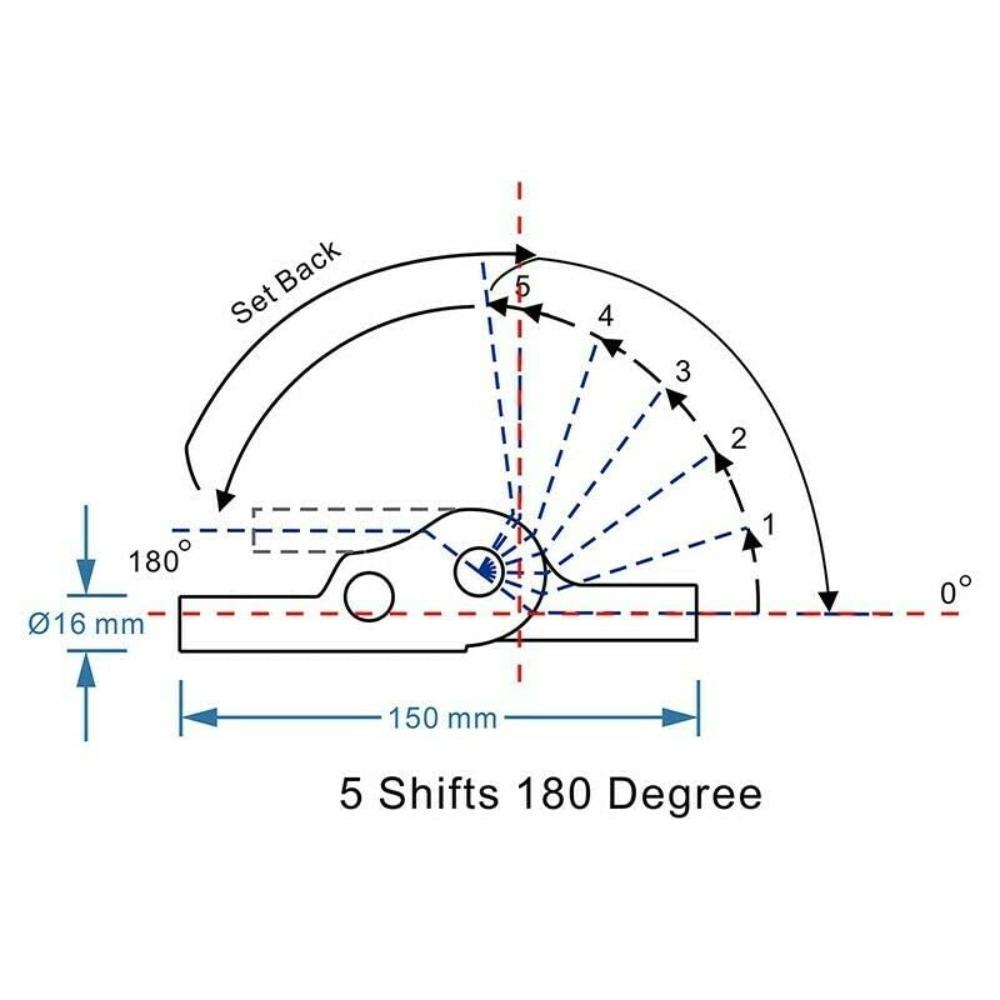 Steel 5 Level Folding Door Hinge Jig 180 Degree Steel Ratchet Accessory  Worker