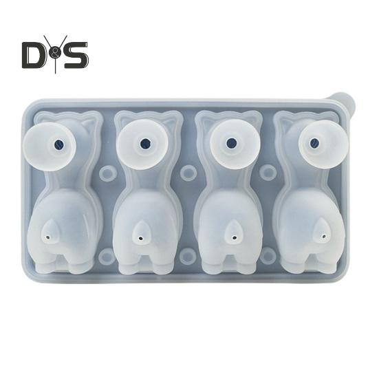 Alpaca Ice Mold Silicone BPA-Free Easy Release Ice Pop Mold Reusable Soap Candle Mold DIY Ice Cream Maker for Home Kitchen Outdoor Travel Dining