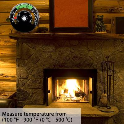 Magnetic Wood Stove Thermometer Fireplace Fan Stove Thermometer With Probe,Household High