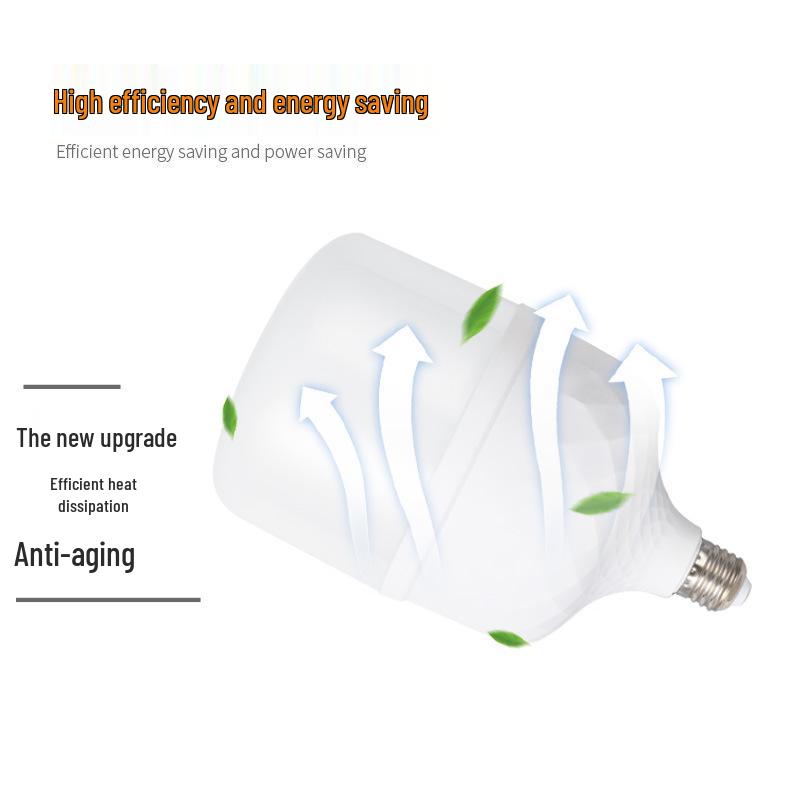 Flicker-Free High Power Indoor White Light Bulb with Screw Base for Eye Protection