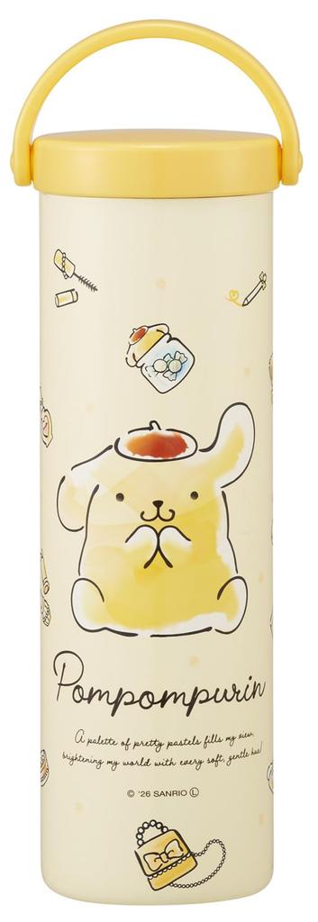 Skater Ice Pack with Silicone Vacuum Insulated Sanrio Pompompurin Watercolor Cosmetics Case, Double-Wall Structure, STIB2-A