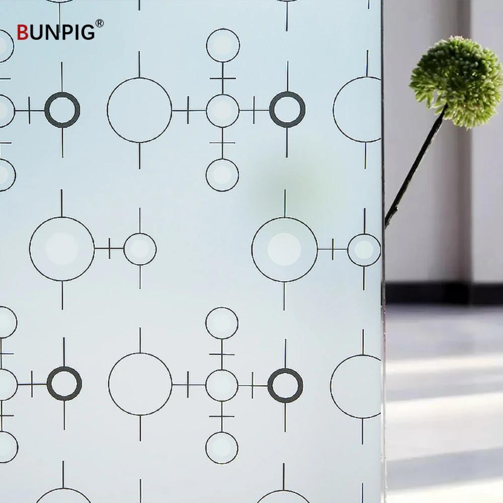 Window Film Privacy Stained Glass Film Frosted Opaque Glass Clings Sun Blocking Vinyl Window Decals For Door Home Office