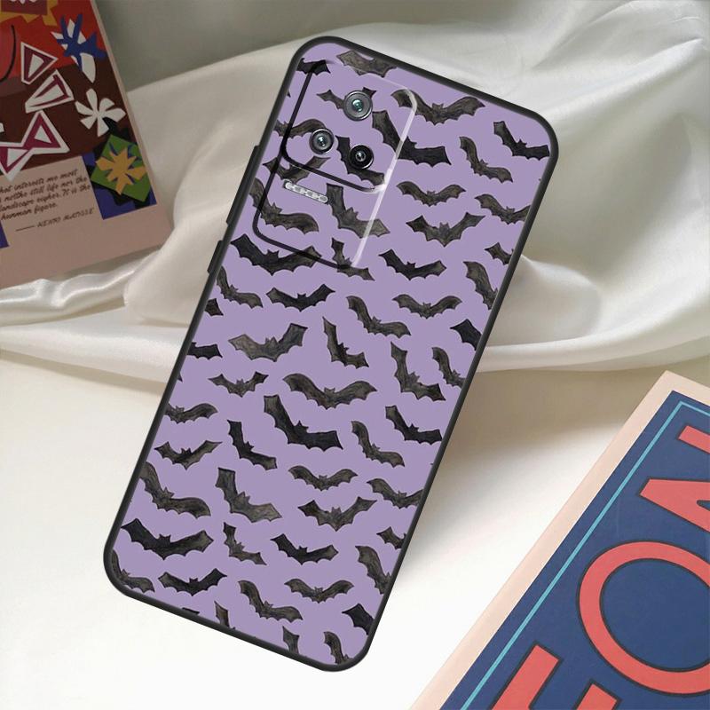 Halloween Vampire Bats Funda For POCO M6 Pro X3 X4 X5 X6 M5s F3 F5 Xiaomi 13T Pro 12T 11T 12 13 Lite 14 Ultra Case