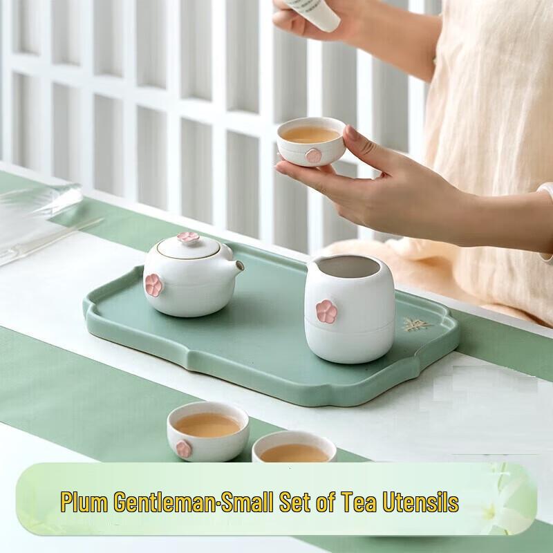 Edenus Plum Gentleman Ceramic Tea Set