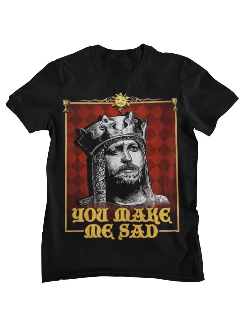 You Shall Not Pass Black Knight Monty Python Parody Graphic TShirt Unisex Women Cotton Casual Streetwear Tops