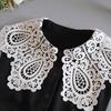 Big Lapel Lace Detachable Collar For Women  New Ladies  False Fake Collar Shirt Removable Nep Blouse Kraagie Faux Col