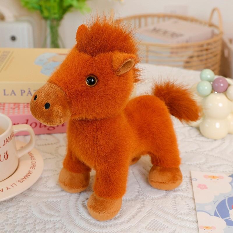 Year Of The Horse Plush Toy With Rotatable Head For Chinese New Year Gifts