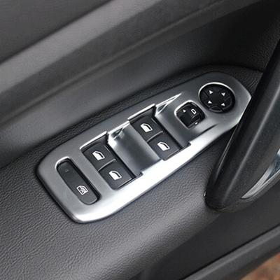 My Good Car Window Switch Cover  Glass Lifter Button Panel Decoration Sticker for Peugeot 308 Car Accessories