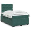 VidaXL Slat Bed Base with Mattress Dark Green 120x190 Cm 3290867